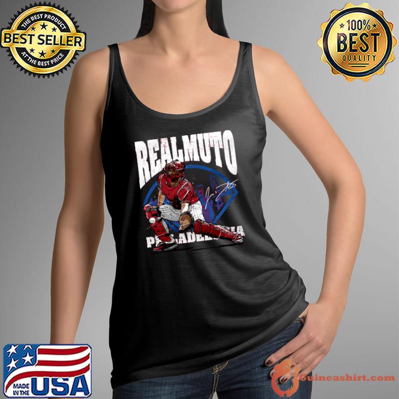 J.T. Realmuto Women's T-Shirt, Philadelphia Baseball Women's V-Neck T-Shirt