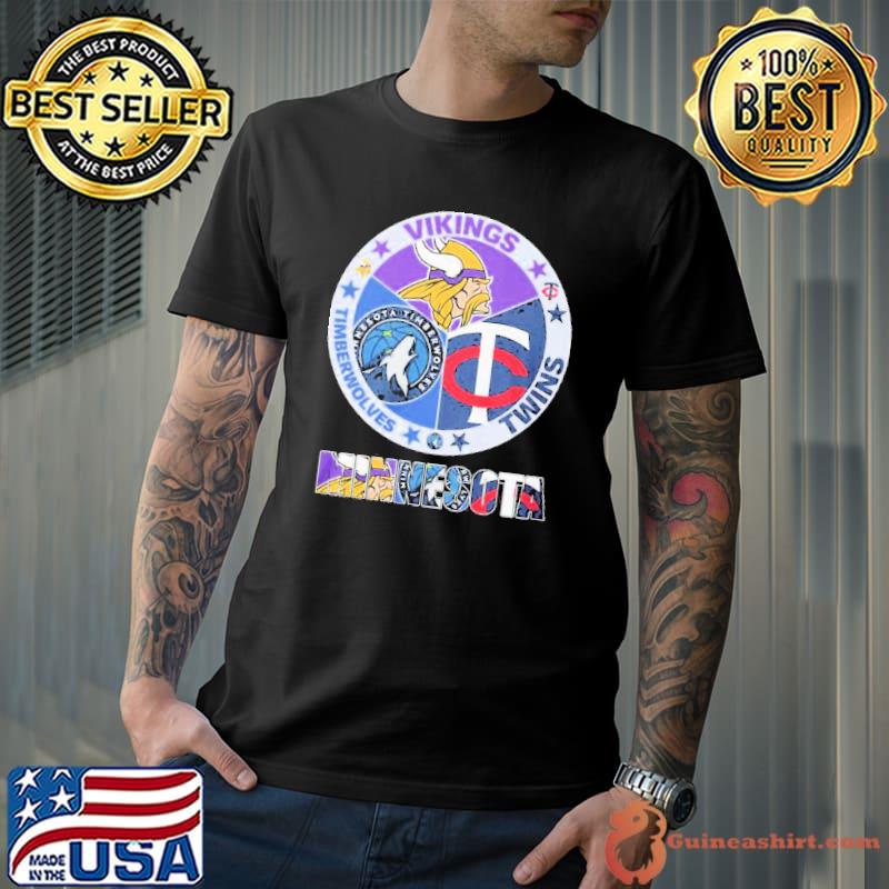 Nice minnesota Vikings Twins And Timberwolves City Champions Shirt