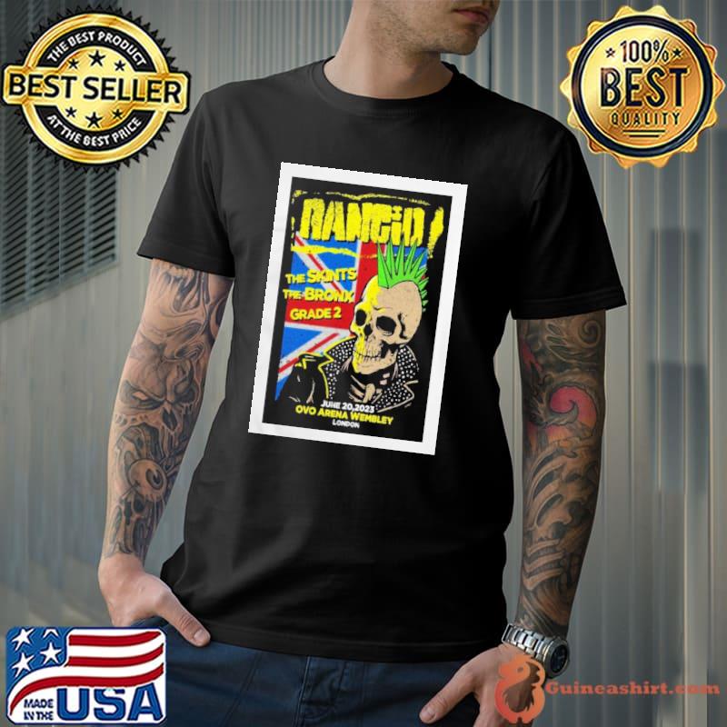 Nice rancid The Skints The Bronx Grade 2 June 20 2023 Ovo Arena Wembley London shirt