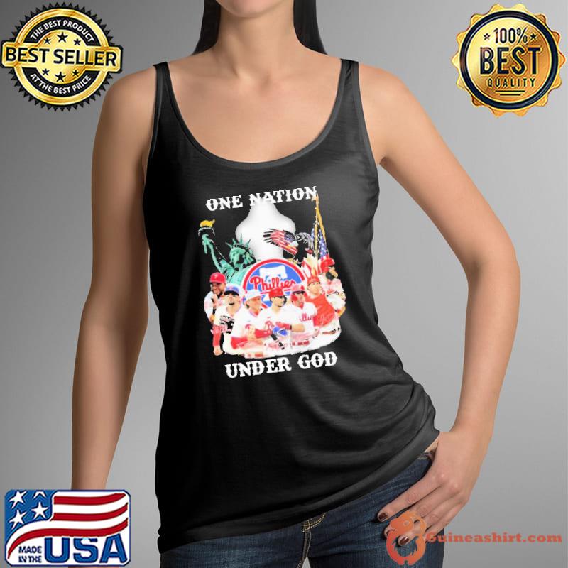 One Nation under God Philadelphia Phillies signature 2023 s Tank Top