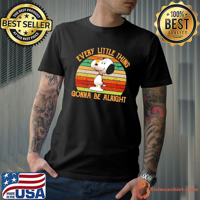 Original every little thing gonna be alright snoopy vintage shirt