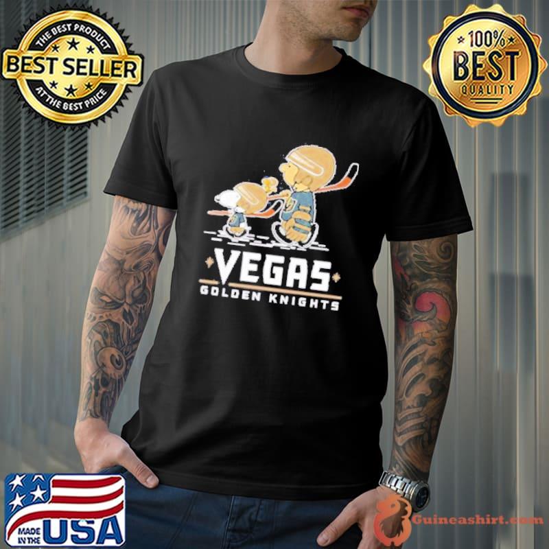 Let's Play Vegas Golden Knights Ice Hockey Snoopy NHL Youth T-Shirt 