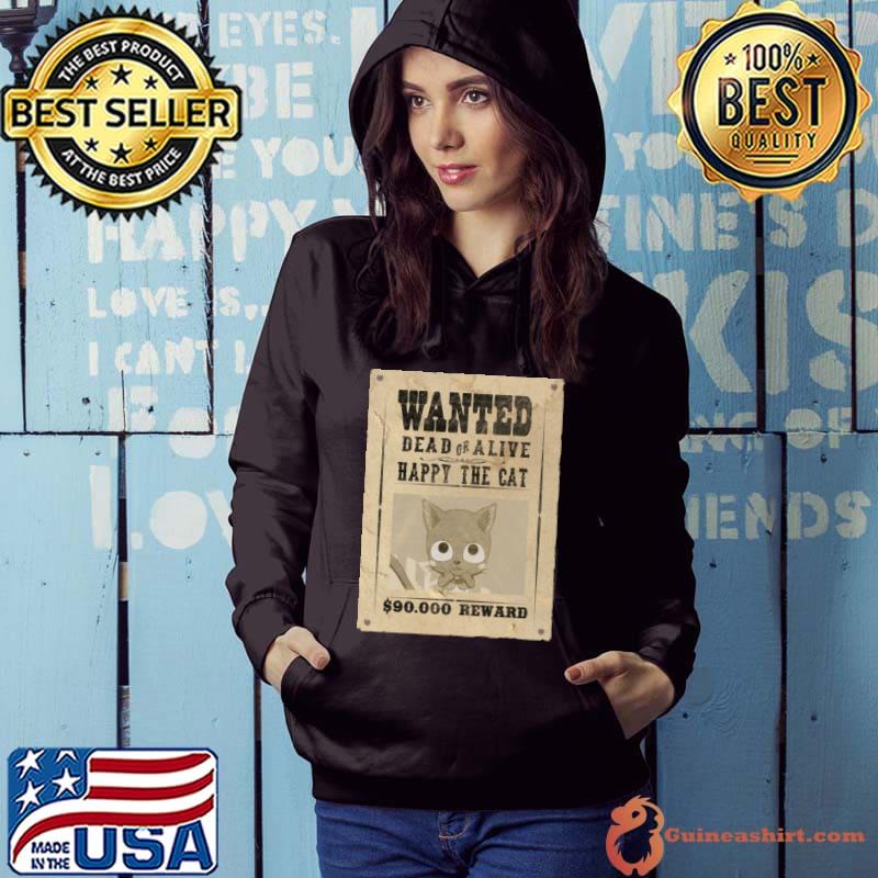 Original wanted Dead Or Alive Happy The Cat Happy Fairy Tail Retro Japanese T-Shirt Hoodie