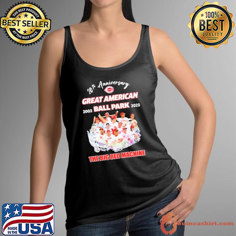 Premium cincinnati Reds 20th Anniversary Great American Ball Park The Big Red Machine Shirt Tank Top
