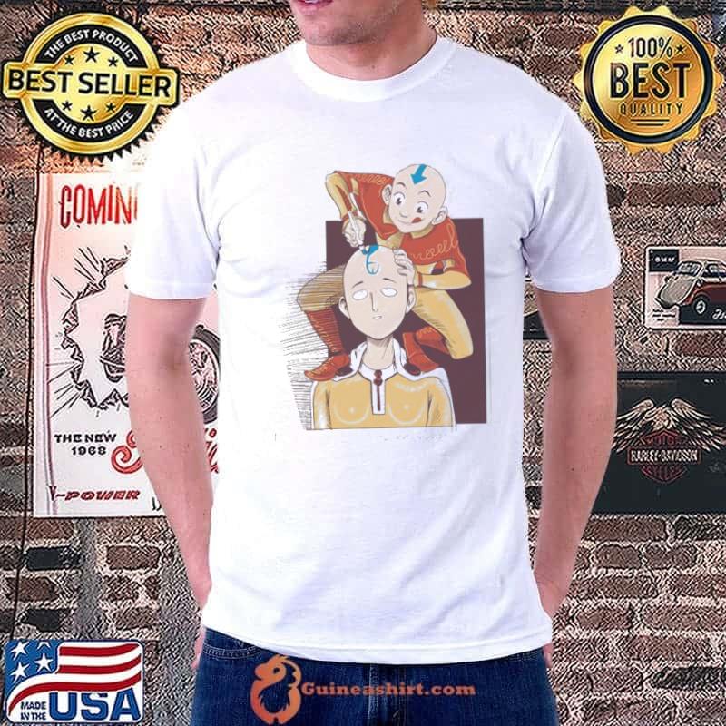 Saitama One Punch Man Bald With Avatar Parody Common shirt