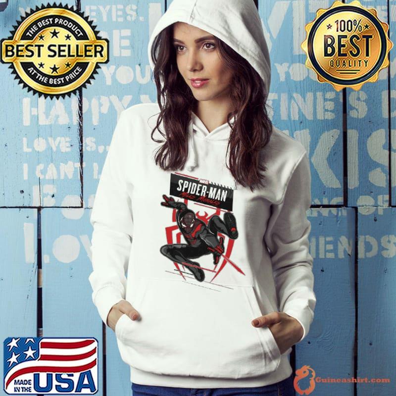 Spider-Man Miles Morales Illustrated Web Shot s Hoodie