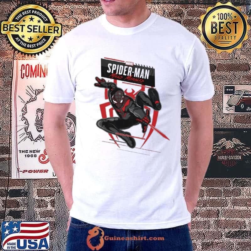 Spider-Man Miles Morales Illustrated Web Shot shirt