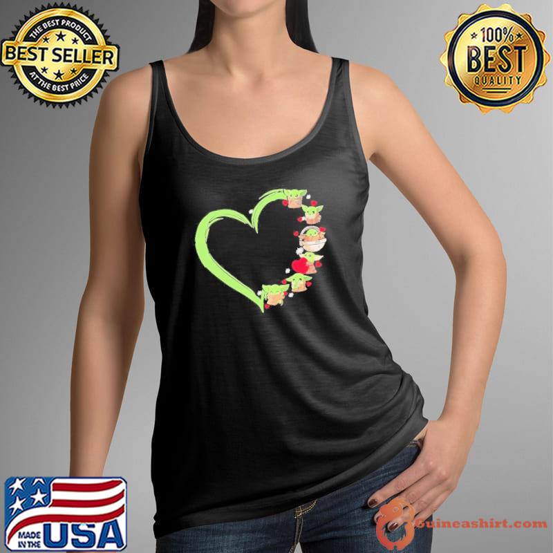 Star wars baby Yoda heart s Tank Top