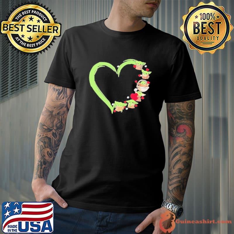 Star wars baby Yoda heart shirt