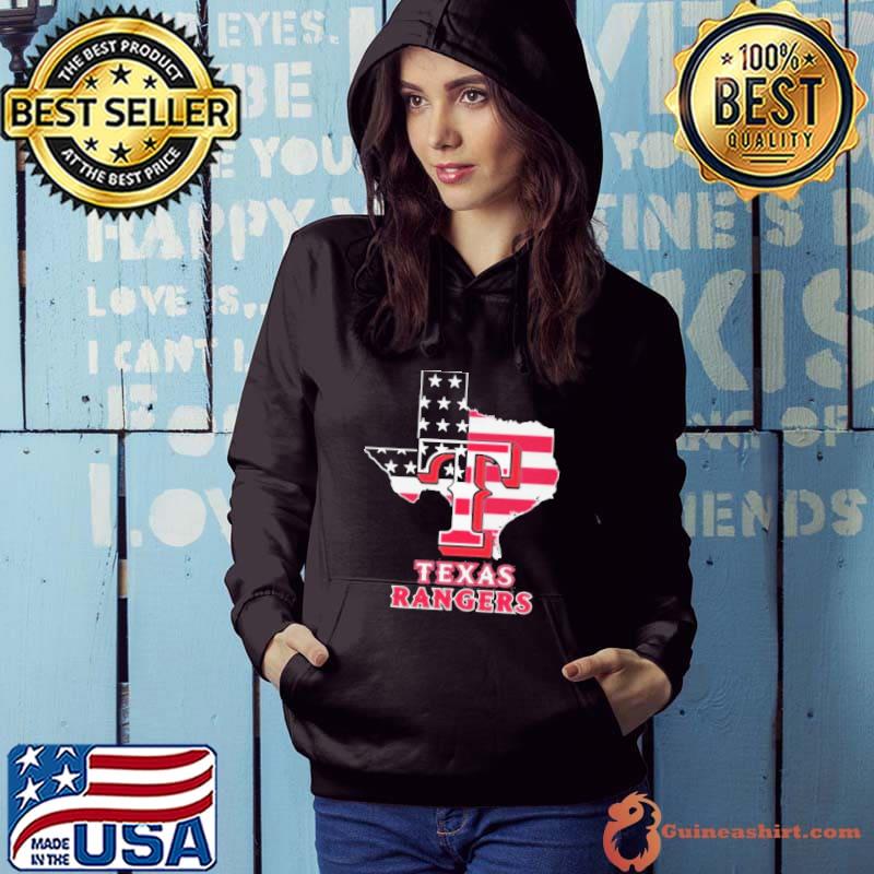 Texas Rangers logo Flag American shirt - Guineashirt Premium ™ LLC