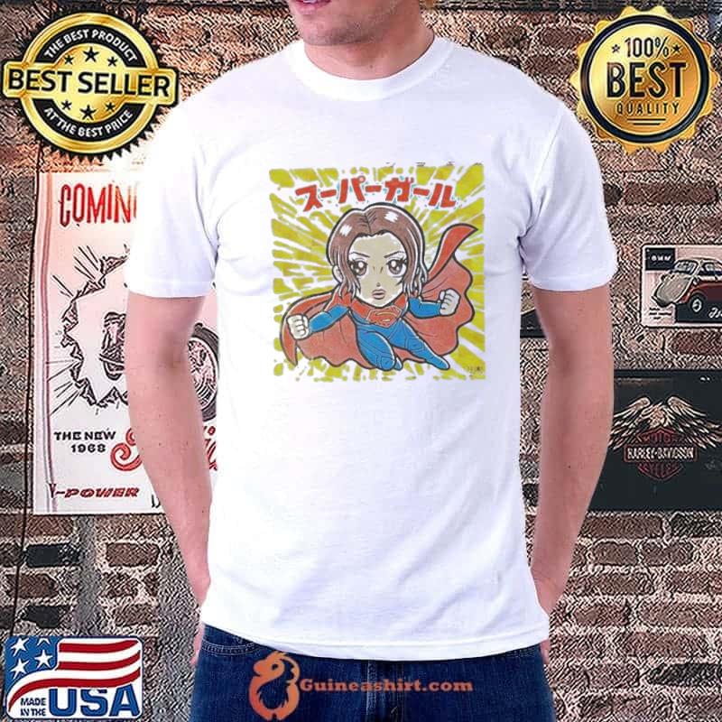The Flash Movie x Bikkuriman Wafers Collab Super Girl Fan Shirt
