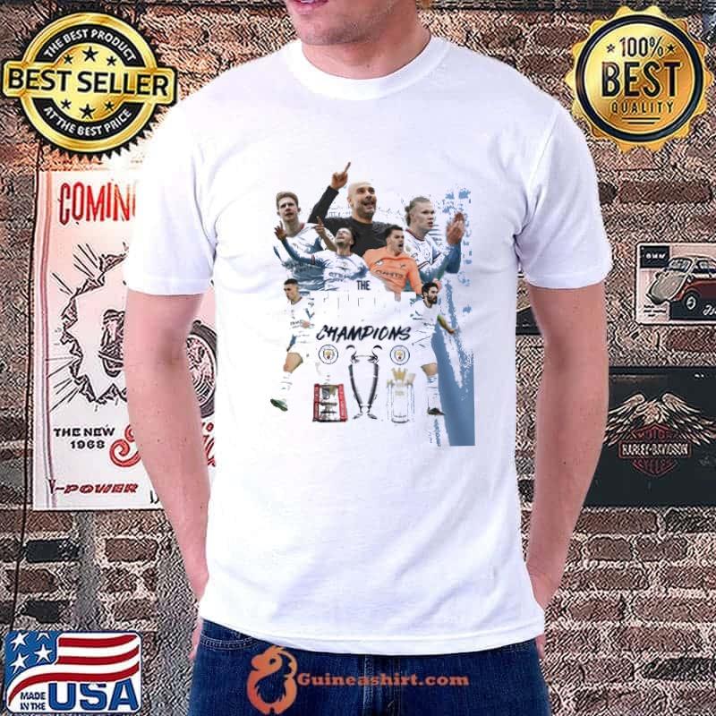 The Treble Champions 2023 The Citizens Manchester City shirt