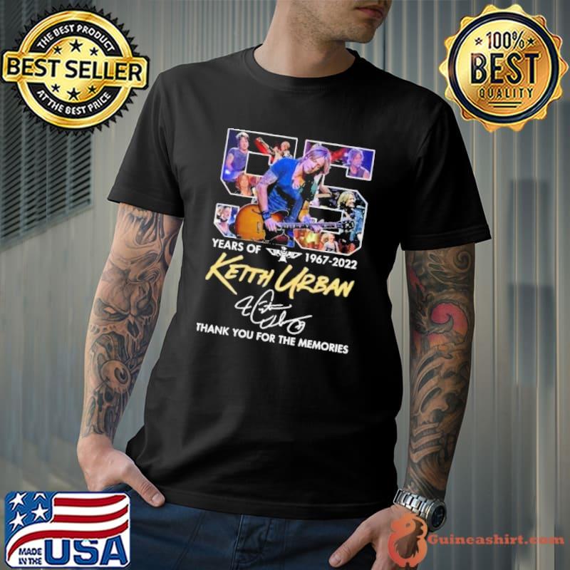 Top 55 years of 1967 2022 Keith Ubran thank you for the memories signature shirt