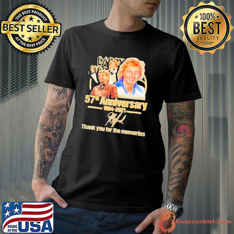 Top bardy 58th anniversary 1964 2021 thank you for the memories signature shirt
