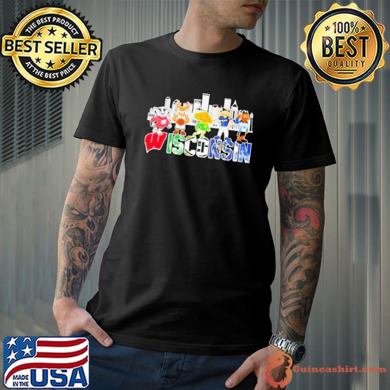 Wisconsin All Team Sports Skyline Mascot 2023 shirt