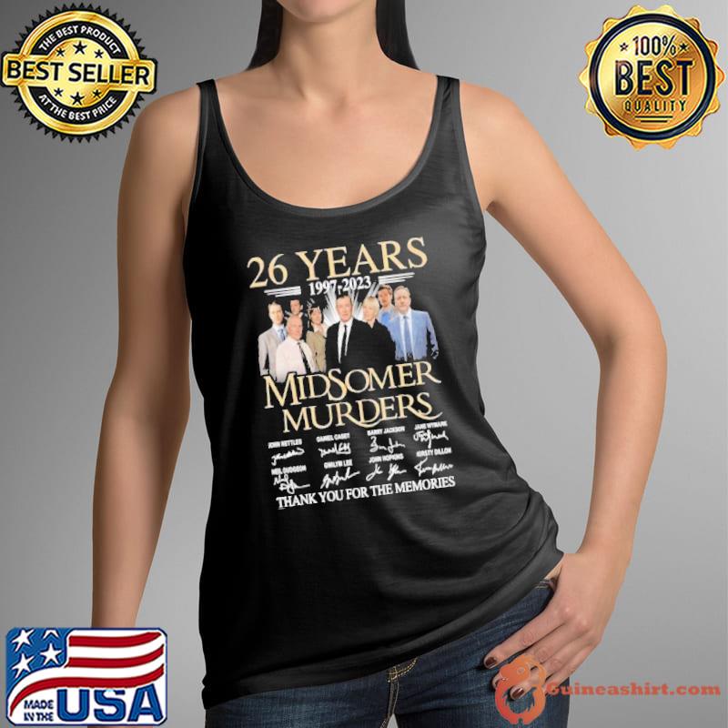 26 years 1997 2023 Midsomer Murders 50th anniversary thank you for the memories signature s Tank Top