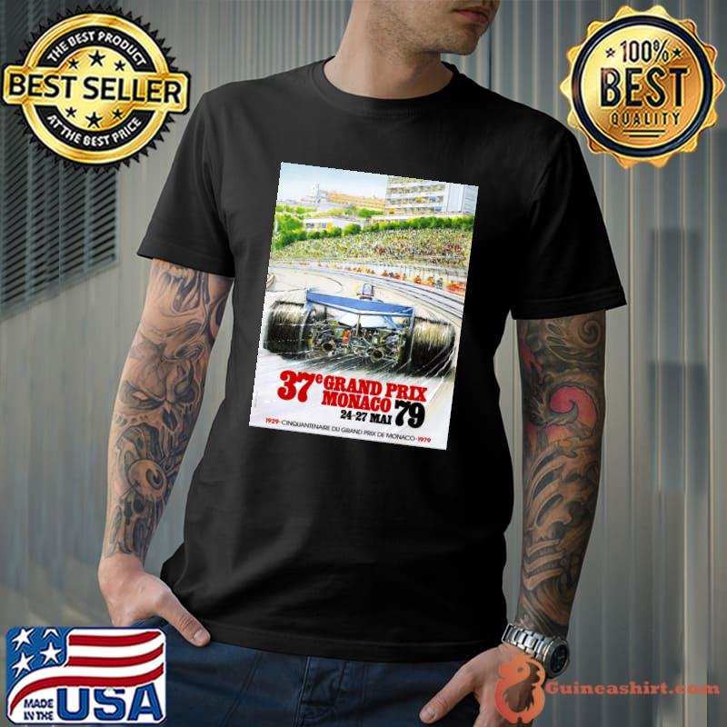 37 Grand Prix Monaco Grand Prix Monaco Vintage Poster 1979 T-Shirt