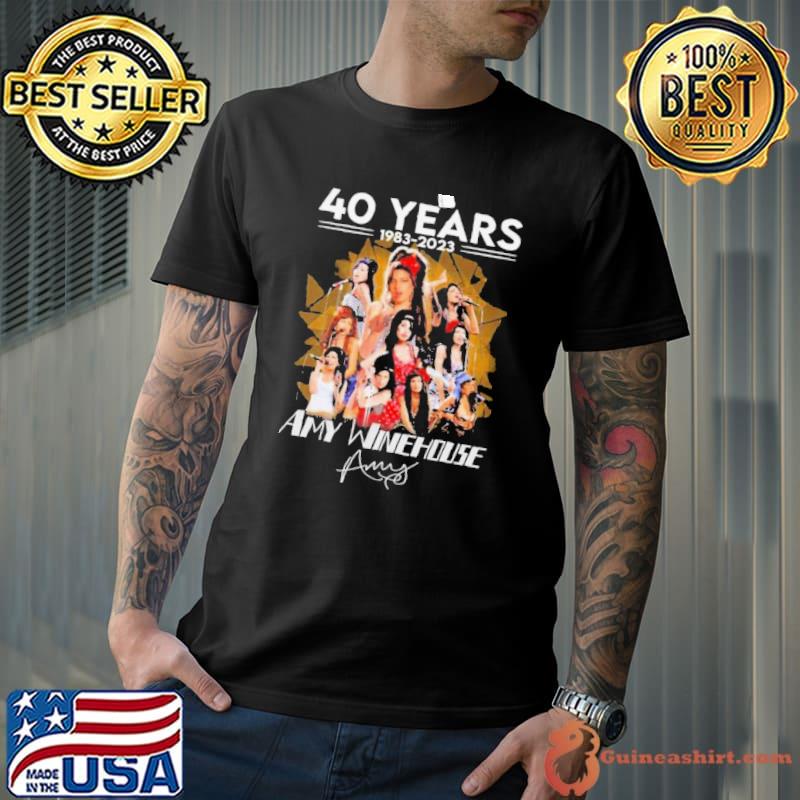 40 years 1983 2023 Amy Winehouse signature shirt