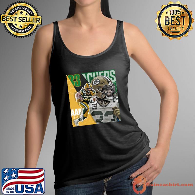 Aaron Jones Football American Player Poster Packers NBA T-Shirt -  Guineashirt Premium ™ LLC