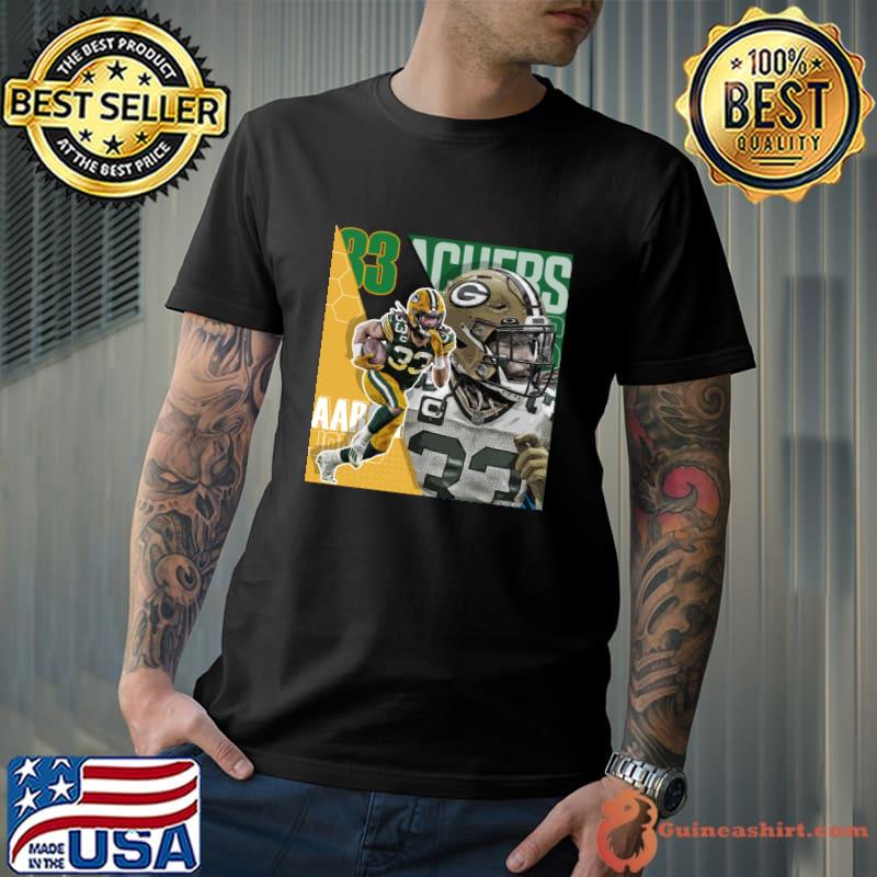 Aaron Jones Football American Player Poster Packers NBA T-Shirt -  Guineashirt Premium ™ LLC