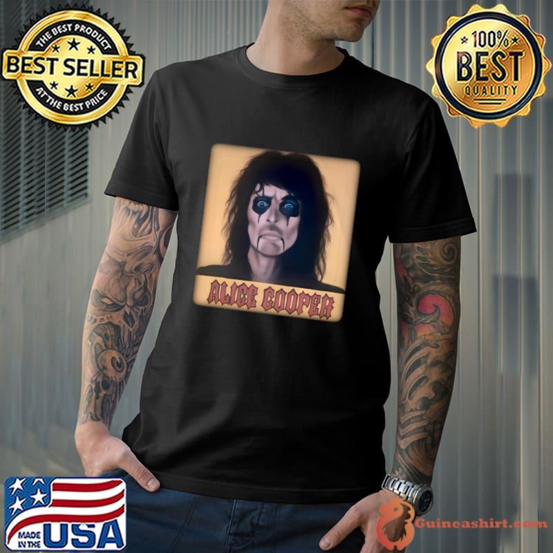 Alice Cooper 1948 American Rock Singer Guitar T-Shirt