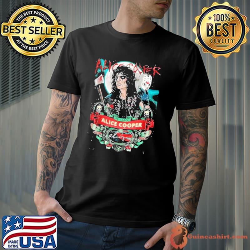 Alice cooper signature moon halloween shirt