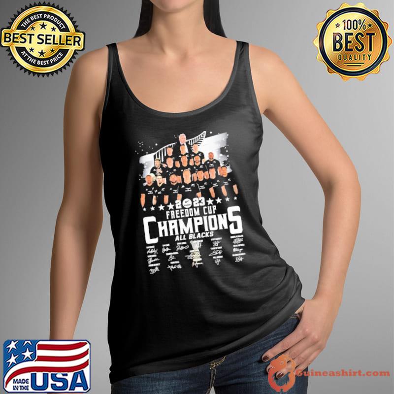 All Blacks 2023 Freedom Cup Champions Signatures Shirt Tank Top
