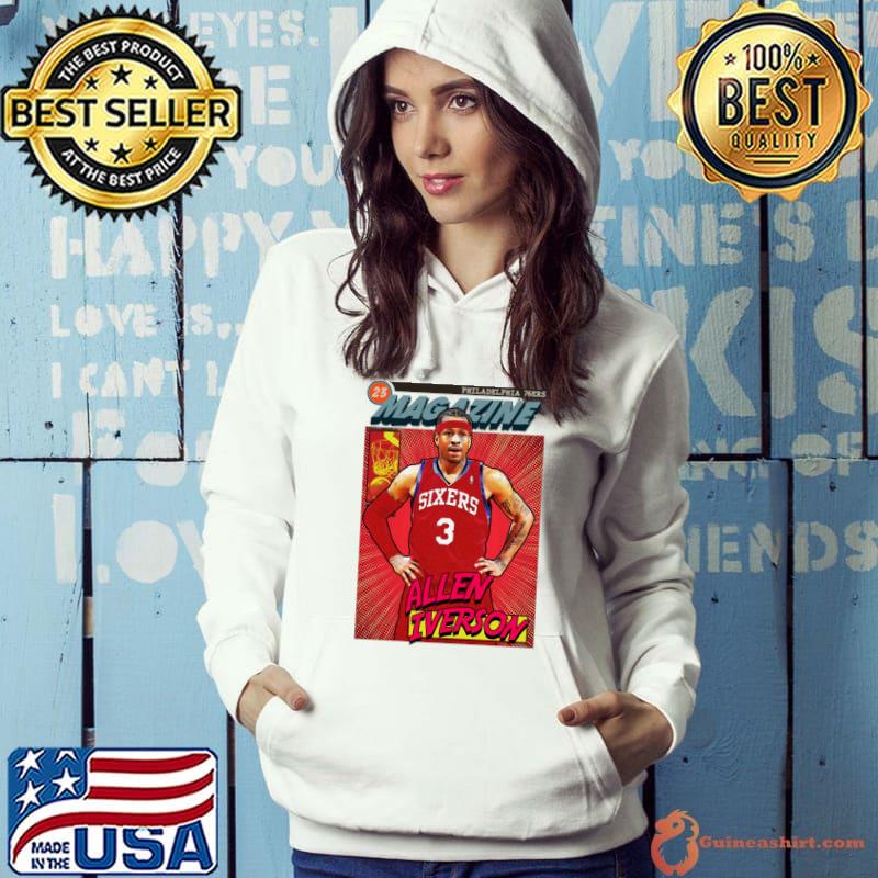 Allen Iverson Comics Magazine Philadelphia 76ers T-Shirt Hoodie
