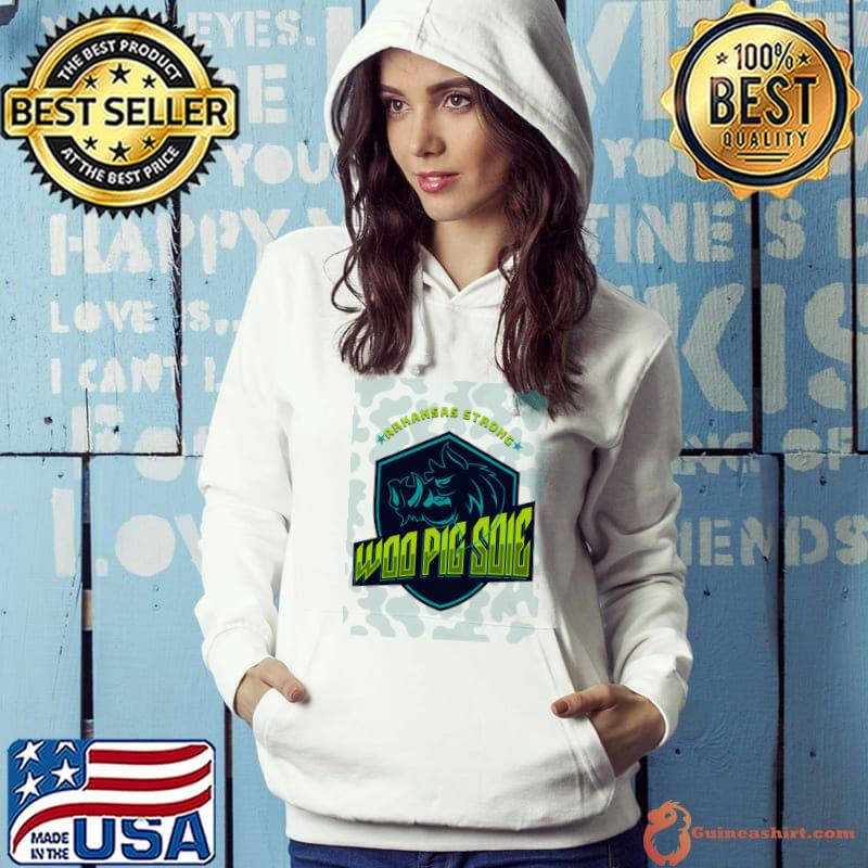 Arkansas Strong Woo Pig Sooie Neon T-Shirt Hoodie