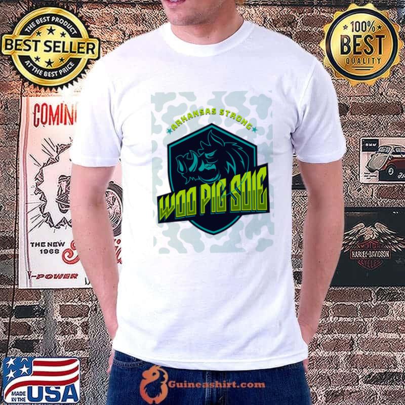 Arkansas Strong Woo Pig Sooie Neon T-Shirt