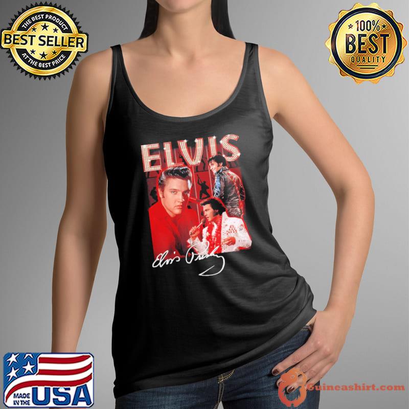 Awesome elvis singer singing american signature s Tank Top