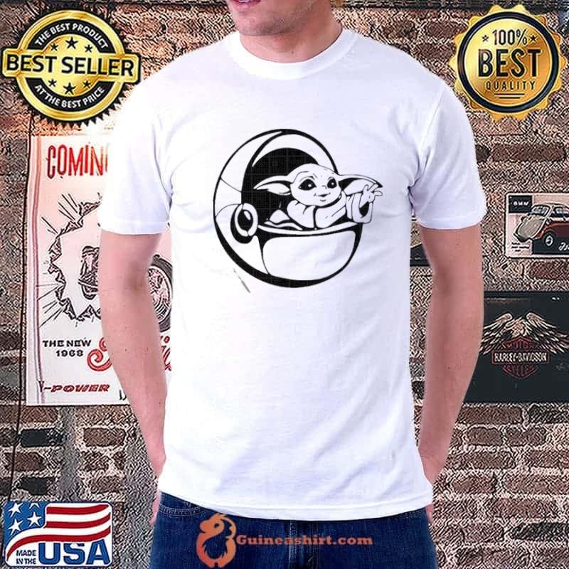 Baby Yoda Flying Star Wars Shirt