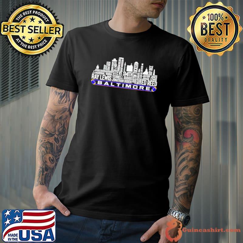 Baltimore city Baltimore Ravens team names shirt - Guineashirt Premium ™ LLC