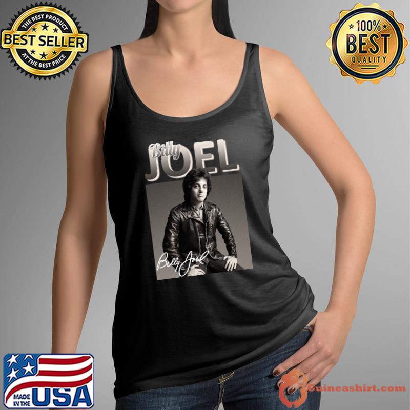 Billy Joel 80s Musician Signature American Singer Piano Man T-Shirt