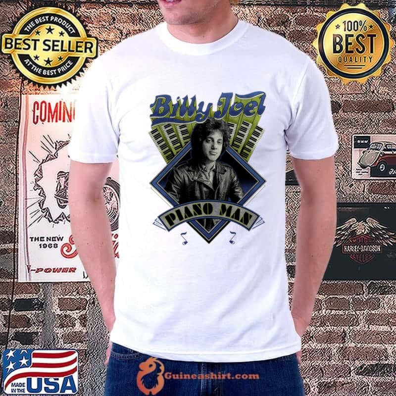 Billy Joel Piano Man American Singer Pianist Aesthetic Vintage T-Shirt