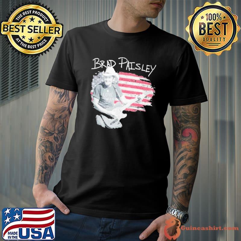 Brad Paisley Usa Flag American country music singer shirt
