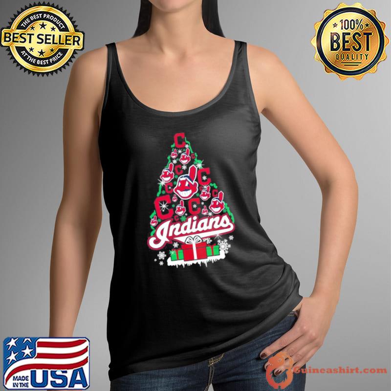 Cleveland Indians Santa Tree Christmas 2023 s Tank Top
