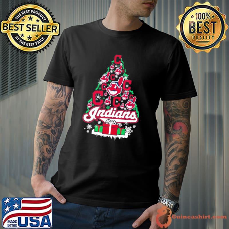 Cleveland Indians Santa Tree Christmas 2023 shirt