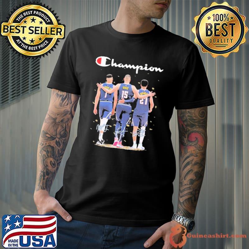Denver Nuggets Champion Michael Porter Jr, Nikola Jokic and Jamal Murray Signature shirt