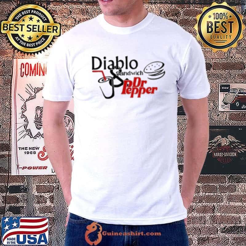 Diablo sandwich and Drpepper shirt