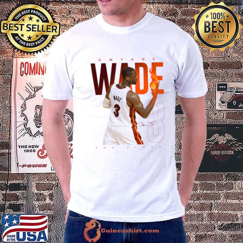 Dwyane Wade Fire Signature The Flash Miami Heat T-Shirt