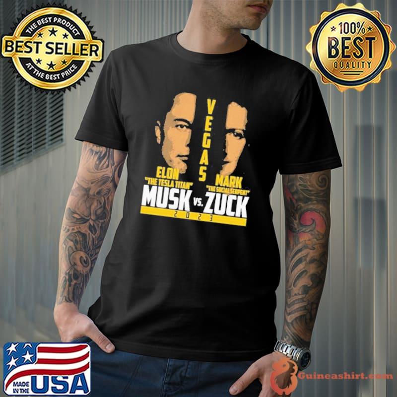 Elon Musk vs Mark Zuckerberg 2023 MMA Fight Vegas Fight Musk Zuck Tesla Facebook shirt