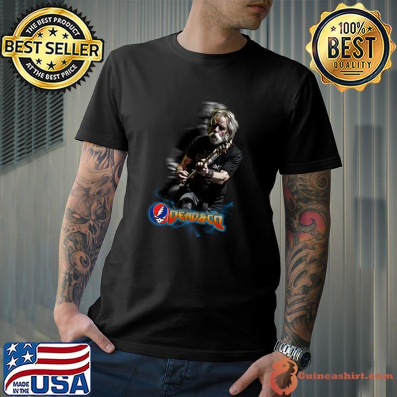 Funny dead & co grateful rock and roll symbol skull T-Shirt