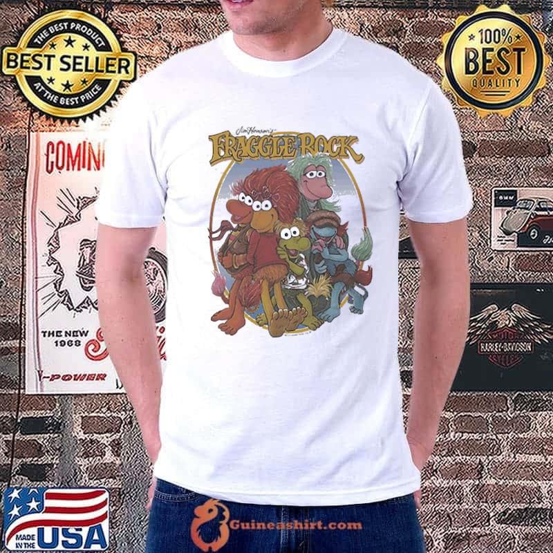 Funny group Picture Fraggle Rock Ringer Vintage MUppet Shirt