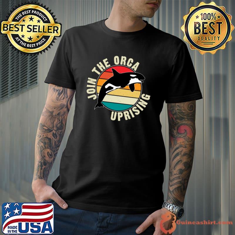 Funny orca Uprising 2023 Join The Orca Uprising Whales Vintage T-Shirt