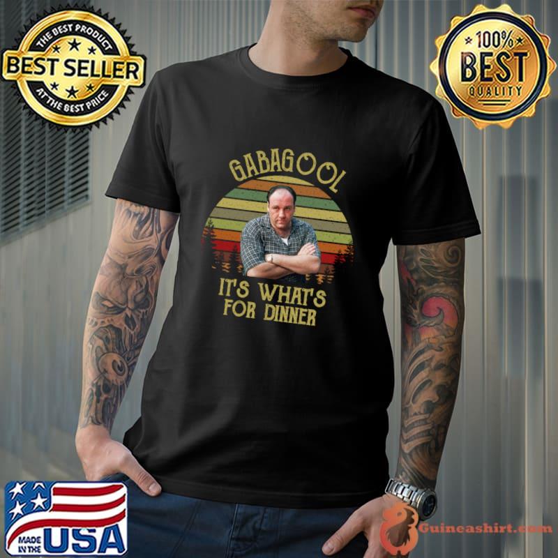 Gabagool It's What's For Dinner Vintage Tony Soprano The Sopranos T-Shirt