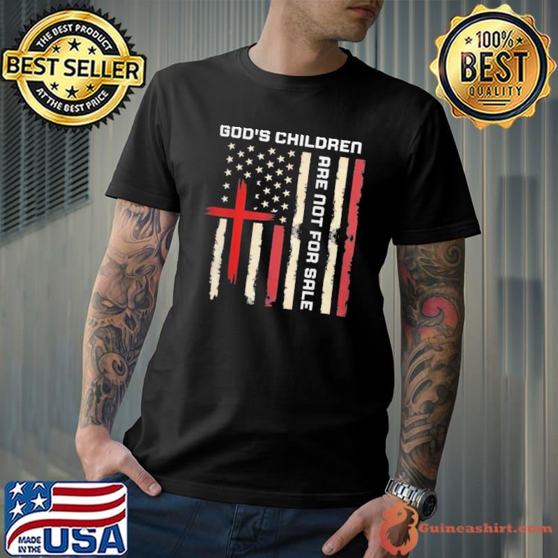 God's Children are Not For Sale US Flag Christian shirt