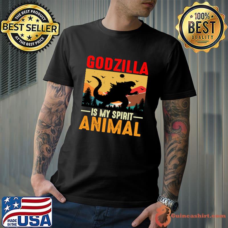 Godzilla Is My Spirit Animal Kings Of Monster Vintage T-Shirt