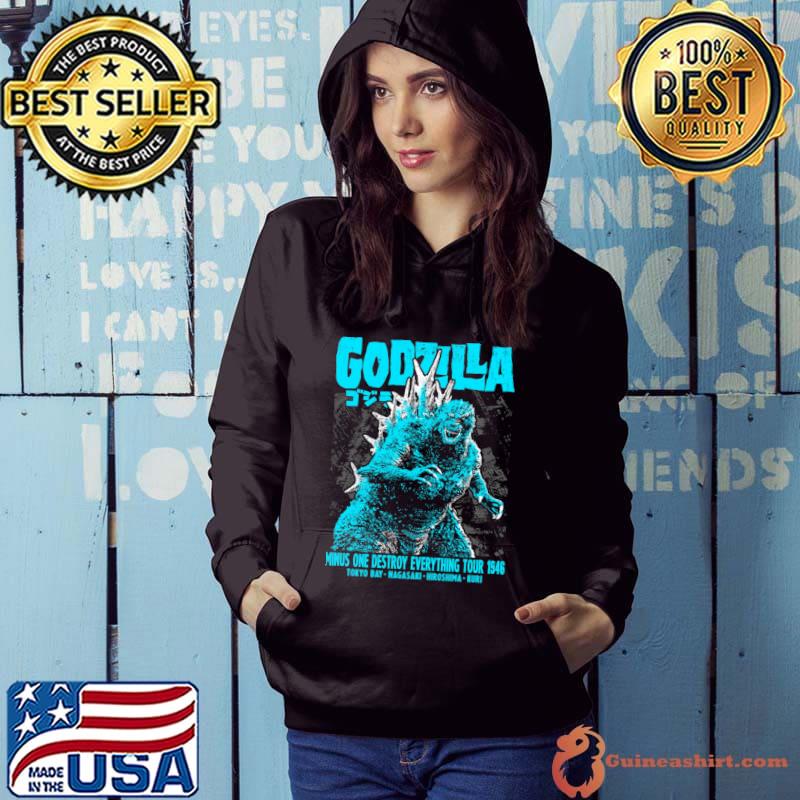Godzilla Minus one destroy everything tour 1946 World Tour T-Shirt Hoodie