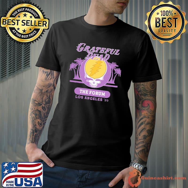 Grateful dead the forum los angeles skull palm tree shirt